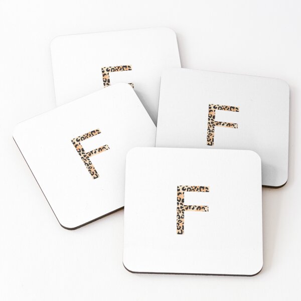 Item preview, F Letter Cheetah Monogram designed and sold by Daily Miracles.