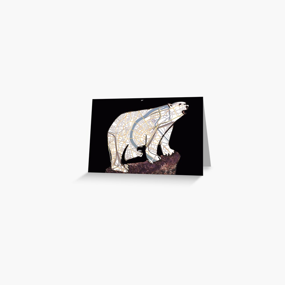 Basel Citymap Artwork | POLARBÄR Grußkarte