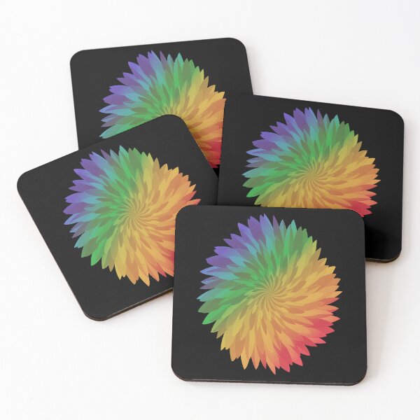Item preview, Abstract Chrysanthemum Flower #10 - rainbow designed and sold by DaveDanchuk.