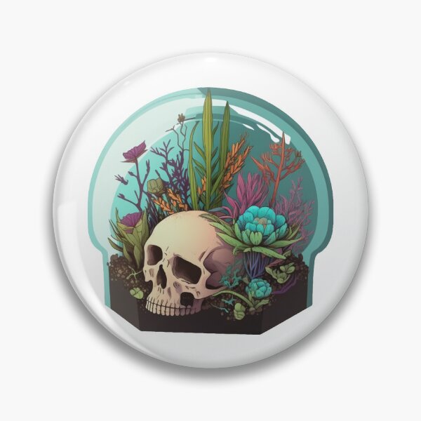 Item preview, Yet Another Skull Terrarium designed and sold by RobotPrintPress.