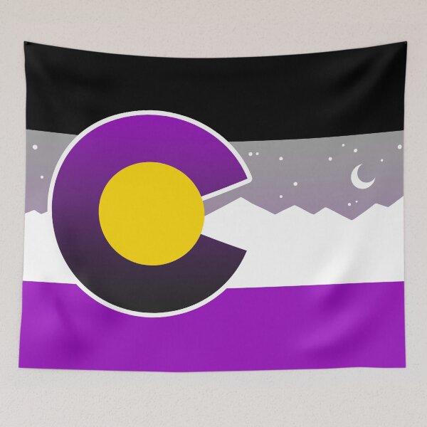 Item preview, Colorado Ace Asexual Pride Flag Denver Parade PrideFest designed and sold by flannmoriath.