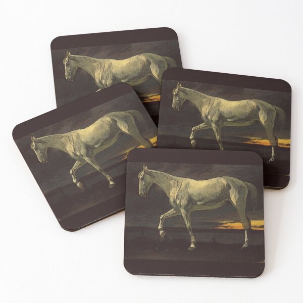 Item preview, White Horse and Sunset by Albert Bierstadt Reworked designed and sold by Lakeric Cityscapes.