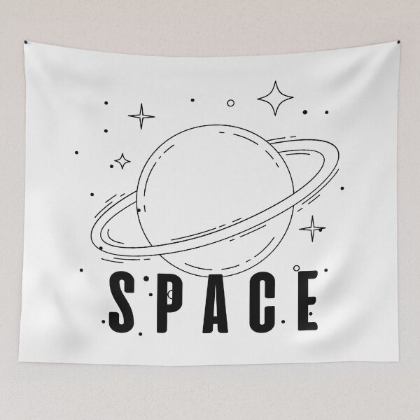 Item preview, Black And White Space  designed and sold by WorldPrintTees.