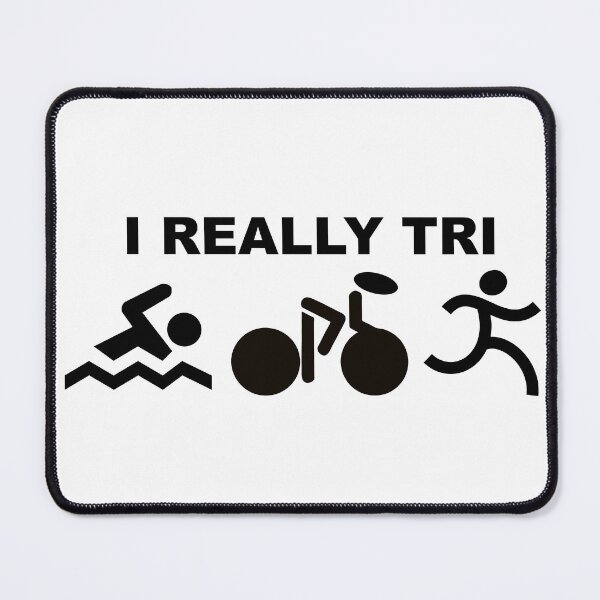 Item preview, I Really Tri Triathlon Swim Bike Run designed and sold by HatzicTshirts.
