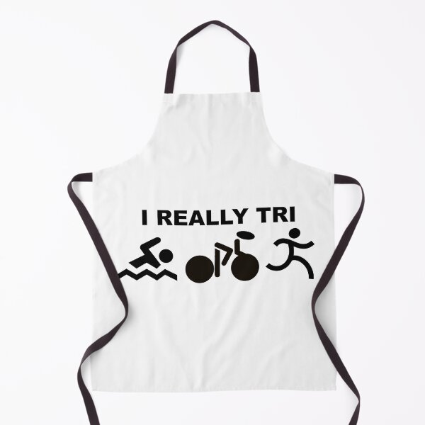 Item preview, I Really Tri Triathlon Swim Bike Run designed and sold by HatzicTshirts.
