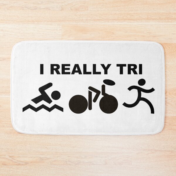 Item preview, I Really Tri Triathlon Swim Bike Run designed and sold by HatzicTshirts.