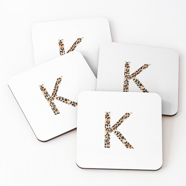 Item preview, K Letter Cheetah Monogram designed and sold by Daily Miracles.