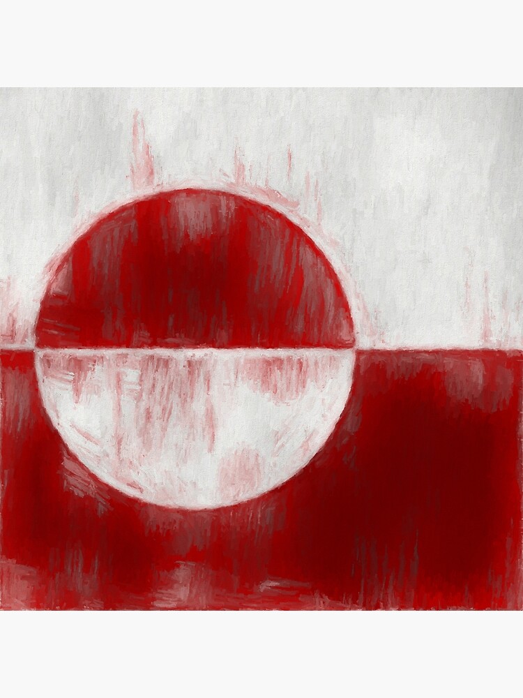 Greenland Flag Reworked No. 1, Series 2 by 8th-and-f