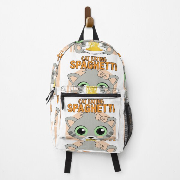 Item preview, cat eating spaghetti designed and sold by Design_for_merch.