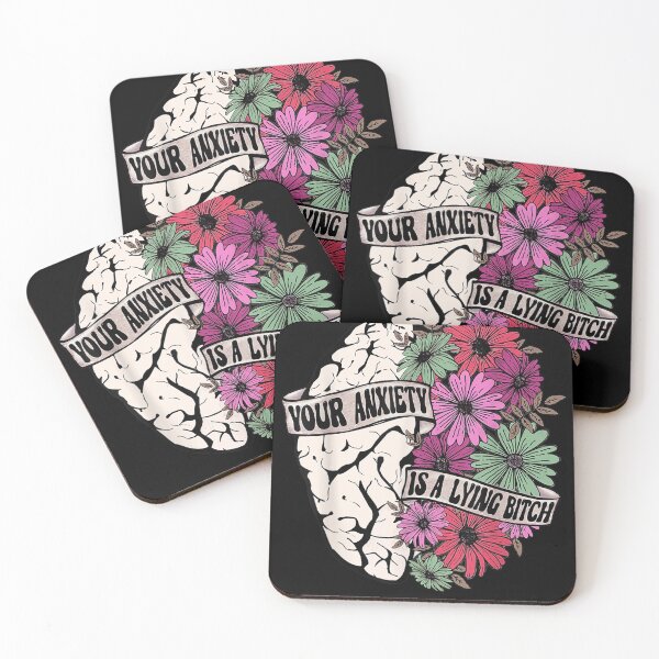 Item preview, Your Anxiety Is A Lying Bitch Brain Flower Funny  designed and sold by limonhakec.