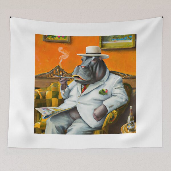 Item preview, Suave hippo designed and sold by Steeshirts.