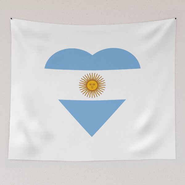 Aperçu de l'œuvre Coeur argentin. Drapeau argentin. Argentine créée et vendue par FORYOUOFFICIAL.