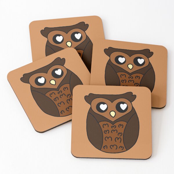 Item preview, Chocolate heart Owl designed and sold by charmednight.