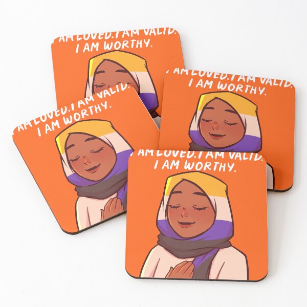 Item preview, You are Loved, Valid, and Worthy (Enby flag ver.) designed and sold by vimiyui.