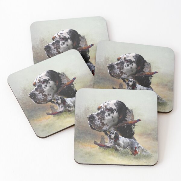 Item preview, English Setter , pheasant hunting season  designed and sold by TammyHunterArt.