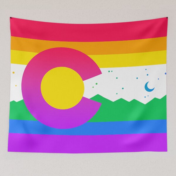 Item preview, Colorado Gay Pride Flag Rainbow Denver Parade PrideFest designed and sold by flannmoriath.