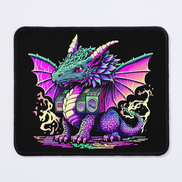 Item preview, Cute Futuristic Synthwave Dragon designed and sold by Mythic-Dream.