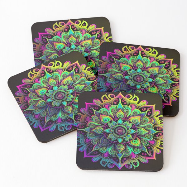 Item preview, Blinding Blaze Neon Mandala designed and sold by mcmtdesigns.