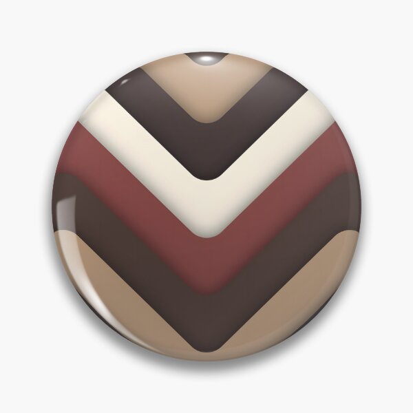 Item preview, Retro 1970's Aesthetic ZigZag Wave Pattern, Coffee and Cream designed and sold by MadfishDesigns.