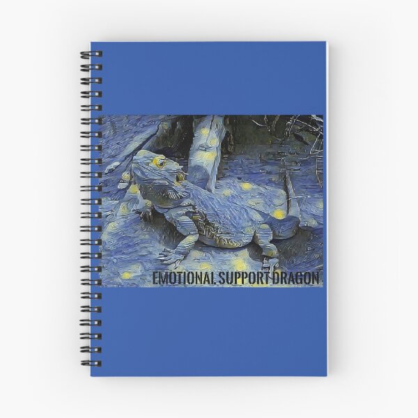 Item preview, Emotional Support Dragon, Central Bearded Dragon, Starry Night, AI Creation, Original Art designed and sold by RattlSnkCanynTs.