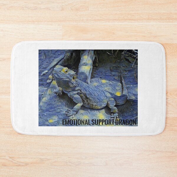 Item preview, Emotional Support Dragon, Central Bearded Dragon, Starry Night, AI Creation, Original Art designed and sold by RattlSnkCanynTs.