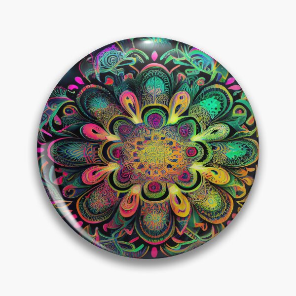 Item preview, Blazing Bright - Neon Boho Mandala designed and sold by mcmtdesigns.