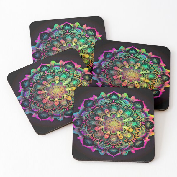 Item preview, Blazing Bright - Neon Boho Mandala designed and sold by mcmtdesigns.