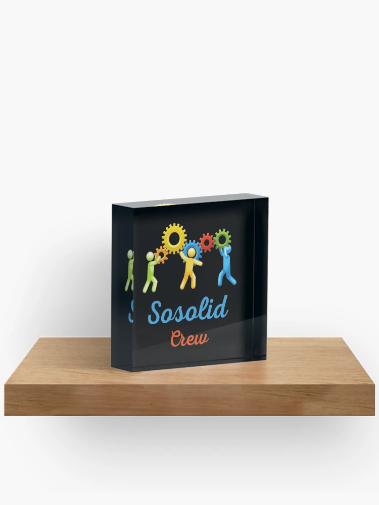 Thumbnail 2 of 5, Acrylic Block, So solid crew So solid crew So solid crew   designed and sold by RuthTurne.