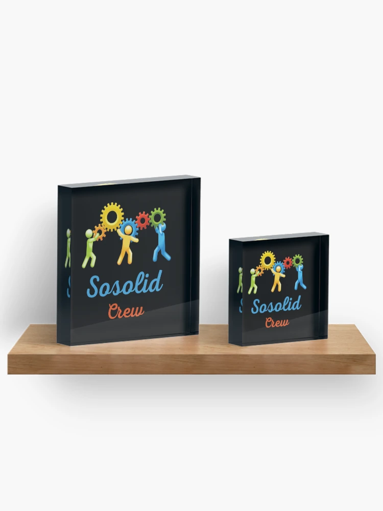 Thumbnail 3 of 5, Acrylic Block, So solid crew So solid crew So solid crew   designed and sold by RuthTurne.