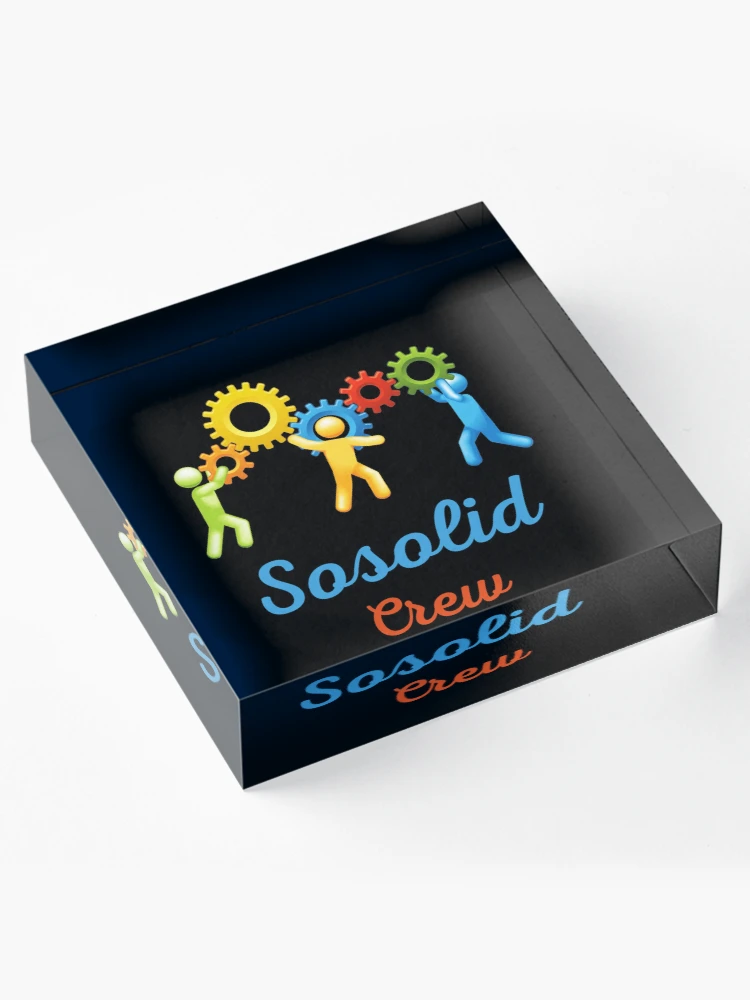 Thumbnail 4 of 5, Acrylic Block, So solid crew So solid crew So solid crew   designed and sold by RuthTurne.