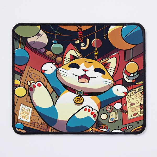 Item preview, Beckoning Bengal - Anime Inspired Maneki Neko designed and sold by mcmtdesigns.