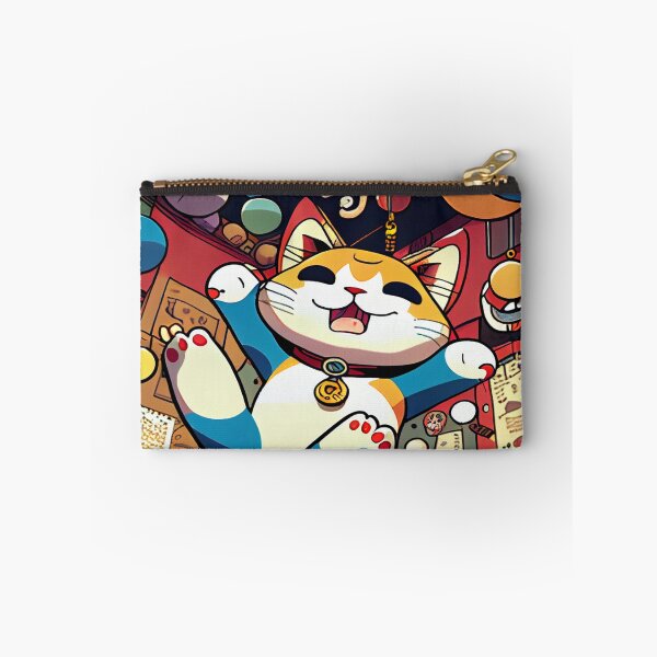 Item preview, Beckoning Bengal - Anime Inspired Maneki Neko designed and sold by mcmtdesigns.