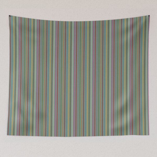 Item preview, Folk Art Craftsman Colors Stripes Repeat Pattern Print designed and sold by MoePark.
