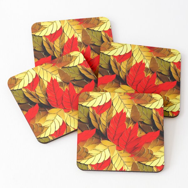 Item preview, Luxury golden and red leaves decoration  designed and sold by MrLacarte.