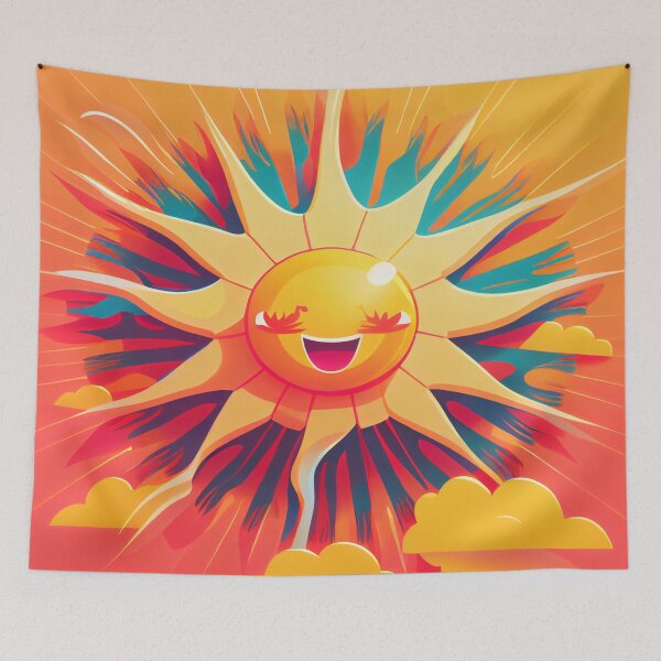 Item preview, Glorious Glowing Globe - Smiling Sun designed and sold by mcmtdesigns.