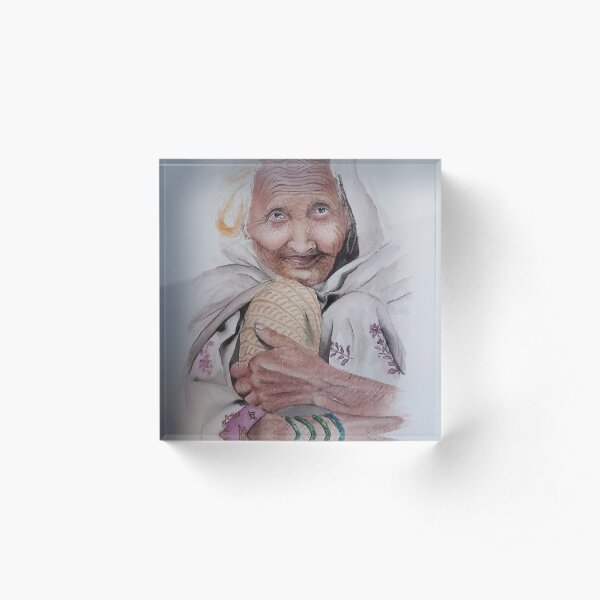 Lines Of Laughter Acrylic Block