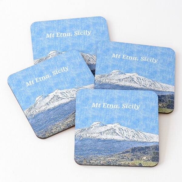 Item preview, Snowcapped Mount Etna Sicily designed and sold by CannoliCritters.