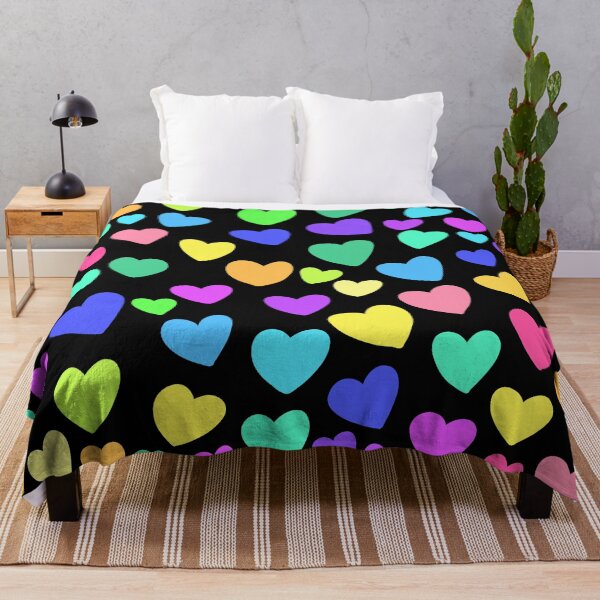Item preview, Colorful scattered hearts pattern designed and sold by charmednight.