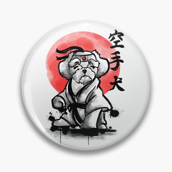 Item preview, Dog knows karate karate dog, dog in egg, dog with knife, dog de bordeaux designed and sold by lucky-fern.