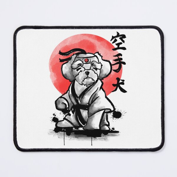 Item preview, Dog knows karate karate dog, dog in egg, dog with knife, dog de bordeaux designed and sold by lucky-fern.