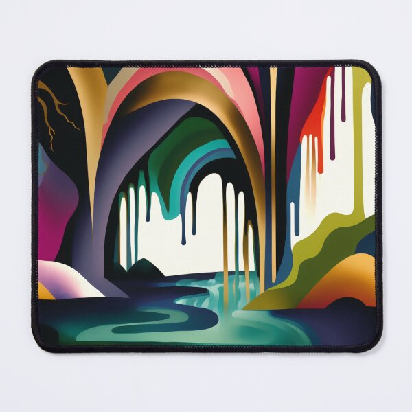 Item preview, Chasing Waterfalls Abstract in Lush Purple, Teal and Gold designed and sold by Orianah.
