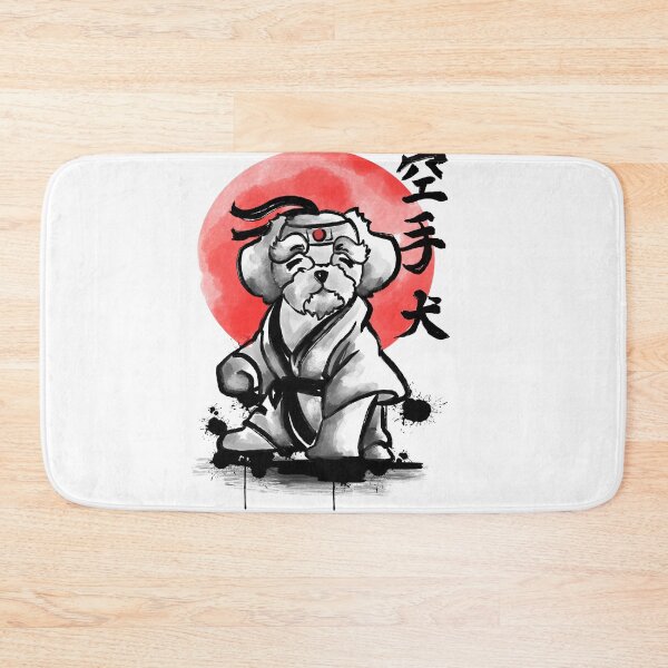 Item preview, Dog knows karate karate dog, dog in egg, dog with knife, dog de bordeaux designed and sold by lucky-fern.