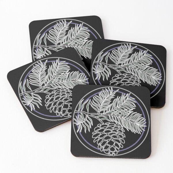 Item preview, Dark Pine Tree Pine Cone Round Sticker designed and sold by Lucidesigns.