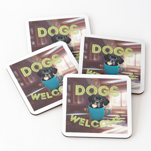 Item preview, "Dogs Welcome" sign. designed and sold by PhotoDesignNZ.