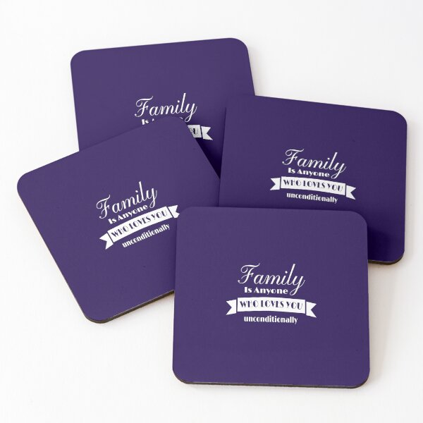 Item preview, family is anyone who loves you unconditionally | Design 15 designed and sold by Lets Be Positive (5.0) ⭐⭐⭐⭐⭐.