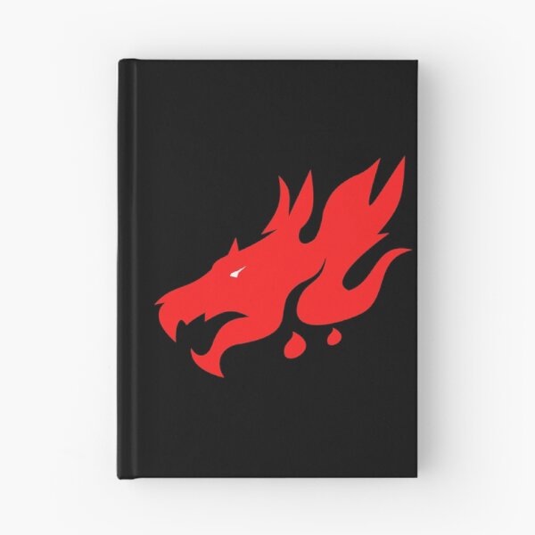 Aperçu de l'œuvre Tête de dragon asiatique en rouge sur noir créée et vendue par PlayDifferent ⭐⭐⭐⭐⭐.