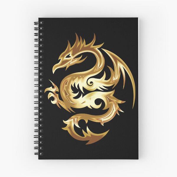 Aperçu de l'œuvre Dragon chinois en couleur brillante dorée créée et vendue par PlayDifferent ⭐⭐⭐⭐⭐.