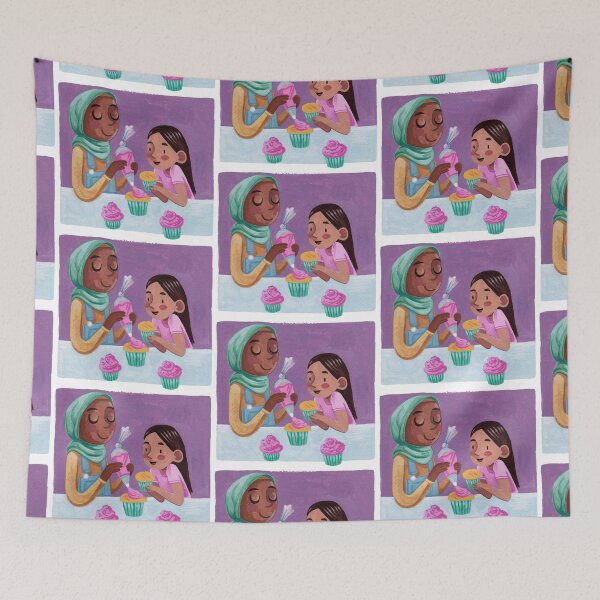 Item preview, Baking Cupcakes- Parent and Child designed and sold by Meghan Zaremba.