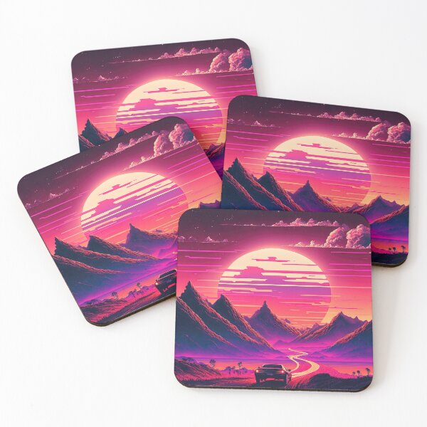 Item preview, Futuristic Neon Dreams of the Open Road designed and sold by Mullet Monkey.