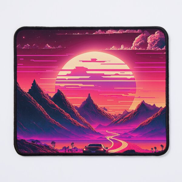 Item preview, Futuristic Neon Dreams of the Open Road designed and sold by Mullet Monkey.
